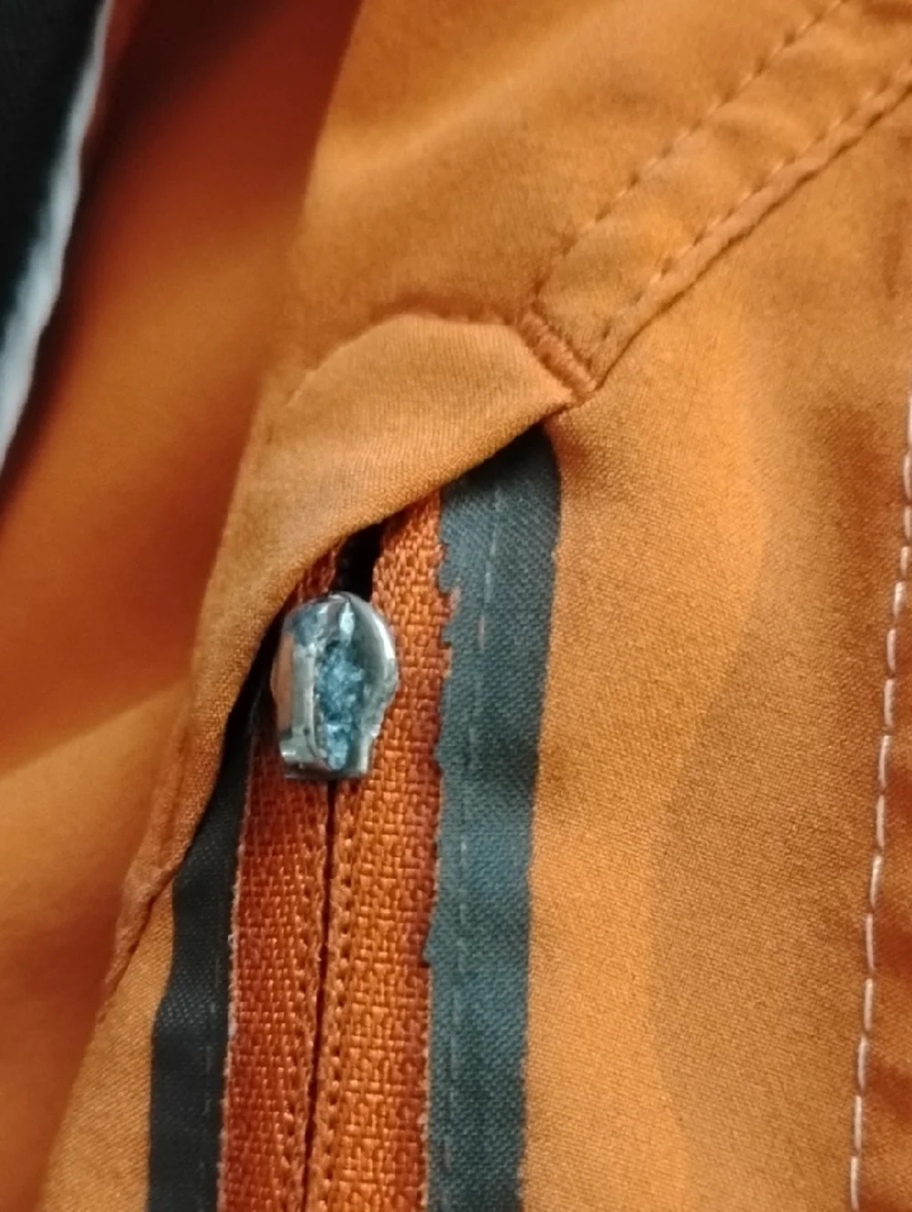 The North Face Orange Men's Swim Board Shorts with Zip Pocket